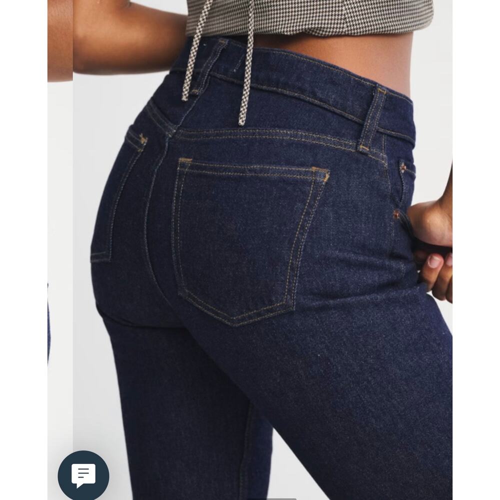 NWT Abercrombie Fitch Curve Love 90s Straight Jeans Mid Rise Dark Women Size 30 - Picture 11 of 11